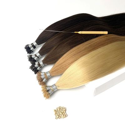 Ρωσική Νάνο Stick Y Tip Ανθρώπινες επεκτάσεις μαλλιών με διπλή σχέση σύρσης YTIP-231012