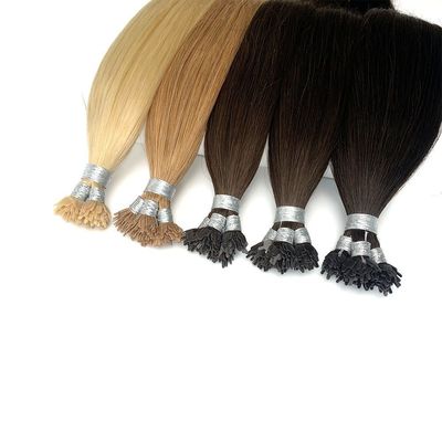 Εναρμονισμένη με την αλεύρι κουτίκουλα Remy Full Cuticle Flat and Stick Fan Tip Hair για διαφορετικούς τύπους μαλλιών