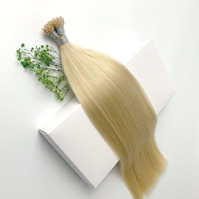 Εναρμονισμένη με την αλεύρι κουτίκουλα Remy Full Cuticle Flat and Stick Fan Tip Hair για διαφορετικούς τύπους μαλλιών
