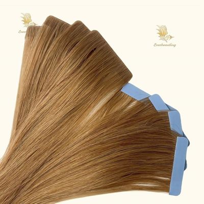 Remy Hair Super Double Draw Cuticle Περουβιανή χειροδεμένη ταινία σε επεκτάσεις ανθρώπινης τρίχας