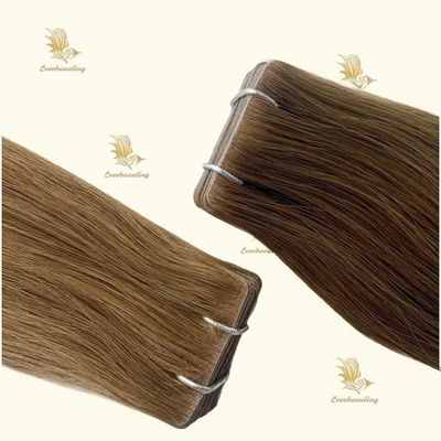 Remy Hair Super Double Draw Cuticle Περουβιανή χειροδεμένη ταινία σε επεκτάσεις ανθρώπινης τρίχας