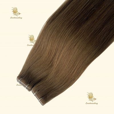 20 ιντσών αόρατη ταινία 100% παρθένα Remy ανθρώπινα μαλλιά διπλή τραβήχτηκε ταινία σε επεκτάσεις μαλλιών