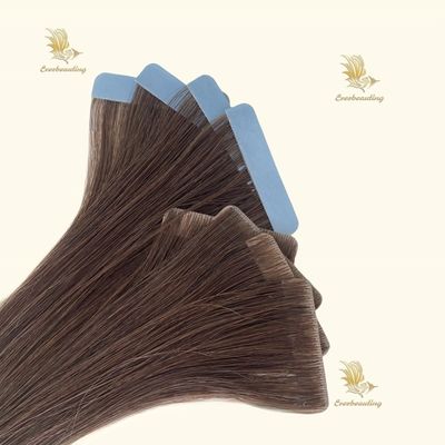 Remy Hair Καμπότζης πωλητής μαλλιών σκούρο χρώμα κόκαλα ευθεία μαλλιά Invisi ταινία σε προέκτασης