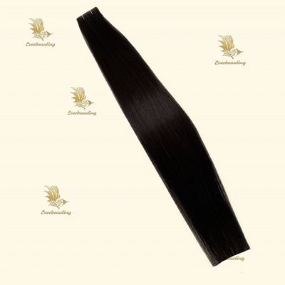 Remy Hair Καμπότζης πωλητής μαλλιών σκούρο χρώμα κόκαλα ευθεία μαλλιά Invisi ταινία σε προέκτασης