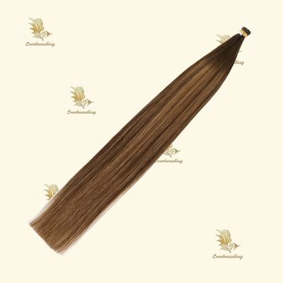 Προεπιλεγμένα I-Tips μαλλιά 100% Remy ανθρώπινα μαλλιά Balayage χρώμα Δεν χύσιμο Επιστροφή επιστροφή