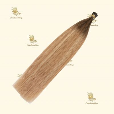 Διπλό τραβήχτηκε Balayage χρώμα Ιταλική Κερατίνη I Tip Hair Extensions για τις ανάγκες σας
