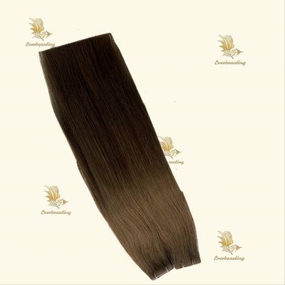 Μουτι-χρώμα ίσιο στυλ Hair Extensions 100% παρθένο μαλλί αόρατη ταινία για το όφελος