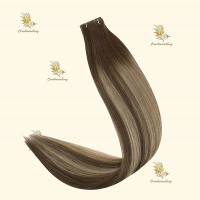 18/613 100% ανθρώπινα μαλλιά με ένεση ταινίας Hair Extensions Luxury Invisible Tape Highlight