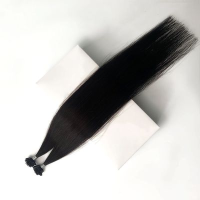 Διπλές επεκτάσεις ανθρώπινης τρίχας Muti-Color Βραζιλιάνικη τρίχα Προσυνδεδεμένη κερατίνη τρίχα