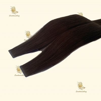 100% Remy Virgin Ανθρώπινα μαλλιά μεταξωτά ευθεία διπλή ταινία με επεκτάσεις