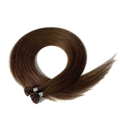 Χωρίς χύσιμο και διπλή σύρση Remy Hair Keratin U Tip Hair Extension για βαμμένα μαλλιά