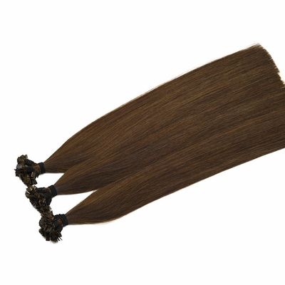 Πλήρης πληρωμή Μαύρη επίπεδη άκρη Hair Extensions 6-40 ίντσες Ρωσικά μαλλιά έτοιμα για 18 ίντσες