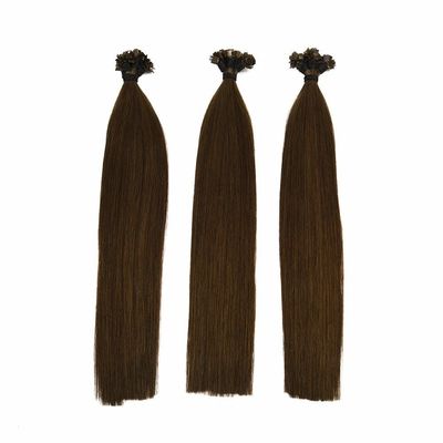 Πλήρης πληρωμή Μαύρη επίπεδη άκρη Hair Extensions 6-40 ίντσες Ρωσικά μαλλιά έτοιμα για 18 ίντσες