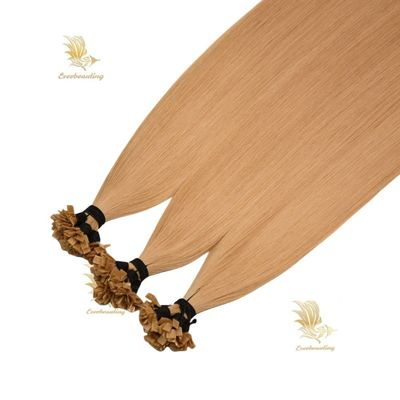 Στυλ ευθείας επιφανειακή άκρη Hair Extensions 100% Luxury Virgin διπλό τραβήχτηκε κερατίνη ανθρώπινο μαλλί