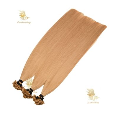 Στυλ ευθείας επιφανειακή άκρη Hair Extensions 100% Luxury Virgin διπλό τραβήχτηκε κερατίνη ανθρώπινο μαλλί