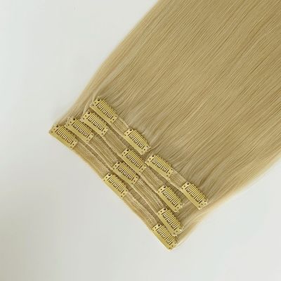 Κλιπ σε Hair Extensions 100% Ανθρώπινο Ακατέργαστο Ινδικό Κλιπ για Μαλλιά χωρίς Χύσιμο