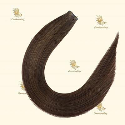 Πιο δημοφιλή χρώματα Balayage Διπλό Τραβήματα Πραγματικών Ανθρώπινων Μαλλιών