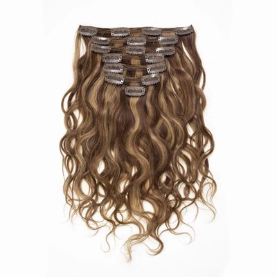 100% Βραζιλιάνος Remy Clip σε Hair Extension Straight Style Ξανθός Ρώσος Παρθένος Ανθρώπινα Μαλλιά