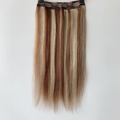 100% Βραζιλιάνος Remy Clip σε Hair Extension Straight Style Ξανθός Ρώσος Παρθένος Ανθρώπινα Μαλλιά
