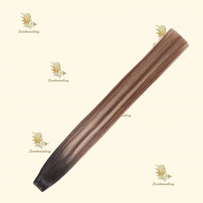 12Α Καλλυντικά Balayage Χρωματική ταινία Remy σε Hair επέκταση 100 ανθρώπινα μαλλιά 7.5 * 70cm