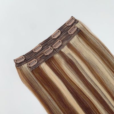 100g/PC 20 ίντσες υψηλότερη βαθμίδα 13A διπλό τραβήχτηκε clip στην επέκταση μαλλιών για λευκές γυναίκες