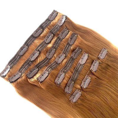 18 ίντσες 20 ίντσες 22 ίντσες Κλιπ σε Hair Extensions διπλές πλεξούδες 100% ανθρώπινα μαλλιά