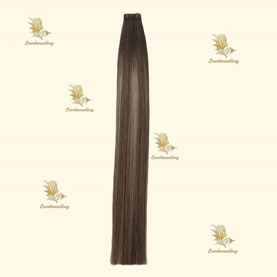 Φυσικό Balayage Cuticle Χρώμα Αόρατη ταινία Επέκταση μαλλιών 7.5 * 70cm Ακαθάριστο βάρος