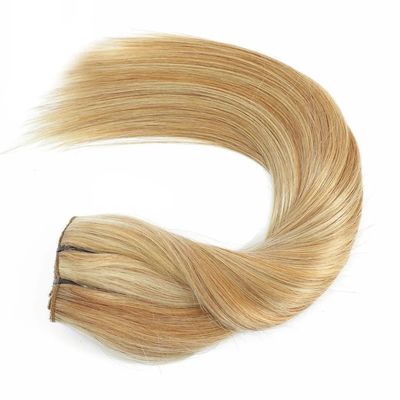 Τεχνητότητα Bodywave Κλιπ σε Hair Extensions 100% Ανθρώπινα μαλλιά Διπλό Τραβήχτηκε Κομμή ευθυγραμμισμένη