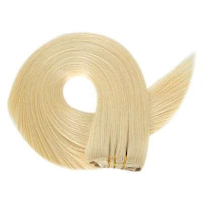 Τεχνητότητα Bodywave Κλιπ σε Hair Extensions 100% Ανθρώπινα μαλλιά Διπλό Τραβήχτηκε Κομμή ευθυγραμμισμένη
