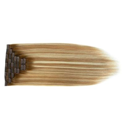 50.00cm * 8.00cm * 3.00cm Μέγεθος Συσκευής Muti-Color Πραγματικά ανθρώπινα μαλλιά Κλιπ με επεκτάσεις