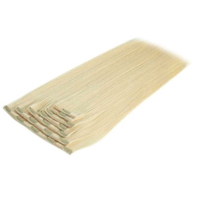 100% Ανθρώπινο Κλιπ Μαλλιά Blonde Color 30 Ημέρες Επιστροφή επιστροφής