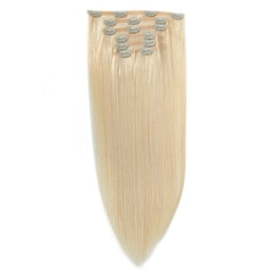Remy Hair Long Straight Clip in Hair Extension με 0,200kg πακέτο συνολικού βάρους