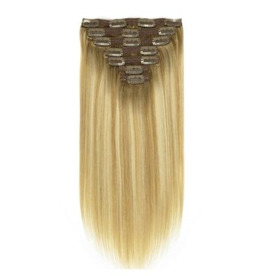 Remy Hair Long Straight Clip in Hair Extension με 0,200kg πακέτο συνολικού βάρους