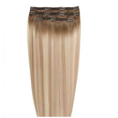 Remy Hair Long Straight Clip in Hair Extension με 0,200kg πακέτο συνολικού βάρους