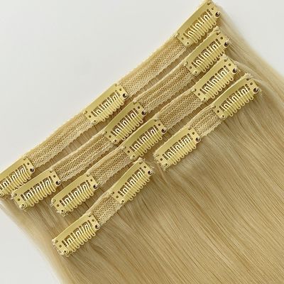 Κλιπ σε Hair Extensions Ανθρώπινα μαλλιά Μελετώδης ευθεία Προεπιλεγμένη μορφή Αρχική πληρωμή