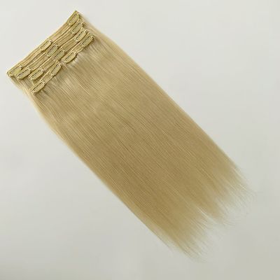 Κλιπ σε Hair Extensions Ανθρώπινα μαλλιά Μελετώδης ευθεία Προεπιλεγμένη μορφή Αρχική πληρωμή