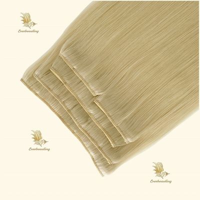 Κλιπ σε Hair επέκταση 100% ανθρώπινα μαλλιά μεταξένια ευθεία ευέλικτη και φυσική εμφάνιση