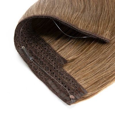 Remy Haloin Hair Extensions Ανθρώπινα μαλλιά με προ-συνδεδεμένο στυλ και αόρατη κορδέλα
