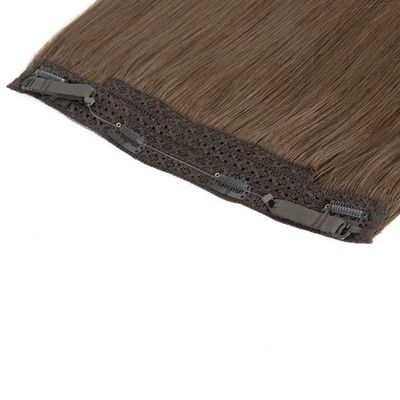 Remy Haloin Hair Extensions Ανθρώπινα μαλλιά με προ-συνδεδεμένο στυλ και αόρατη κορδέλα