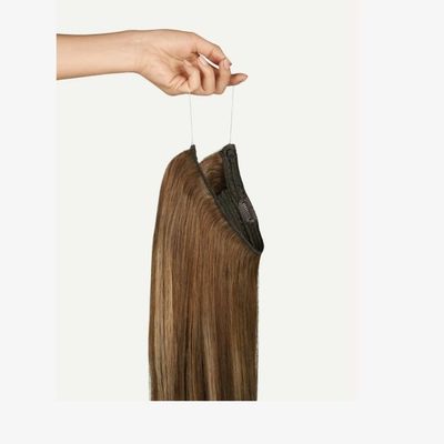 Ινδικά μαλλιά Flip in Hair Fish Wire Hair Extension με ανθρώπινο τρίχωμα Τύπος Halohair-231014
