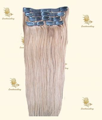 Κλιπ σε Hair επέκταση 100% Ρωσική Ανθρώπινη Remy Hair Clip Ins Προσαρμοσμένο αίτημα