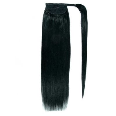 100% Ανθρώπινο Remy παρθένο μαλλί αλογοουράς Hair Extensions Προσαρμογή στα δάχτυλά σας