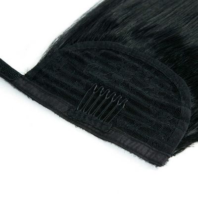 100% Ανθρώπινο Remy παρθένο μαλλί αλογοουράς Hair Extensions Προσαρμογή στα δάχτυλά σας