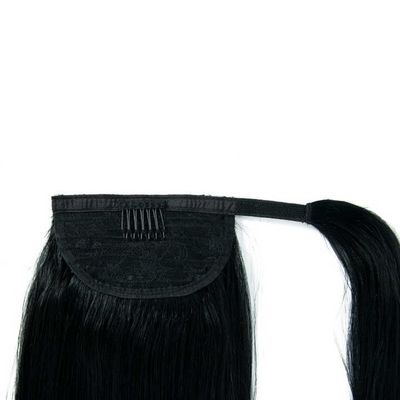 100% Ανθρώπινο Remy παρθένο μαλλί αλογοουράς Hair Extensions Προσαρμογή στα δάχτυλά σας