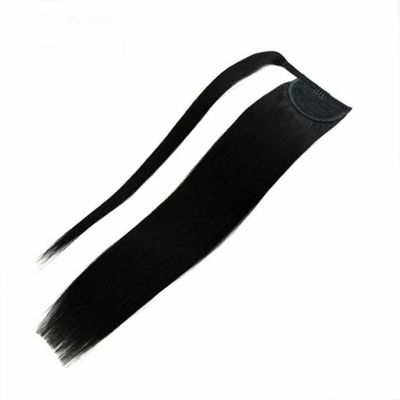 100% Ανθρώπινο Remy παρθένο μαλλί αλογοουράς Hair Extensions Προσαρμογή στα δάχτυλά σας