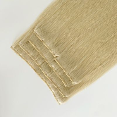 Πακέτο Ακαθάριστο βάρος 0,400kg Κλασικό Κλιπ σε Διεύρυνσεις Μαλλιών Διπλό Τραβηγμένο Ανθρώπινο Μαλλί