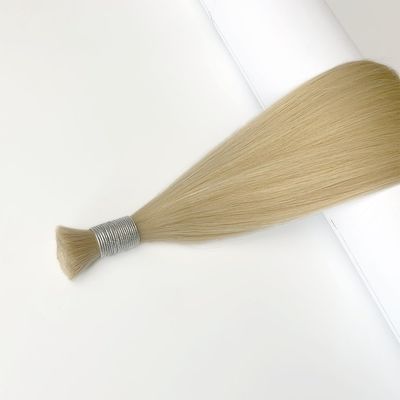 100% Remy Ακατέργαστη παρθένα ινδική μαλλιά χύδην προϊόντα ξανθιά φυσική ευθεία Ρωσική