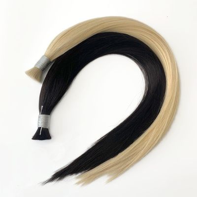 100% Remy Ακατέργαστη παρθένα ινδική μαλλιά χύδην προϊόντα ξανθιά φυσική ευθεία Ρωσική