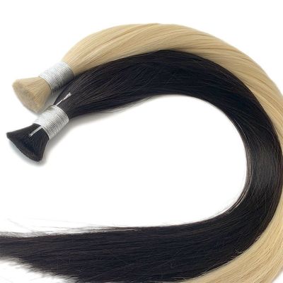 Επεξεργασία μαλλιών 231016 Βιετναμέζικα Super Double Draw Blonde Bulk Hair Extensions 60 613