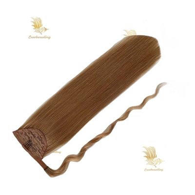 100% Ανθρώπινα μαλλιά Remy Ponytail Straight Style Βαφή Ρωσικά μαλλιά